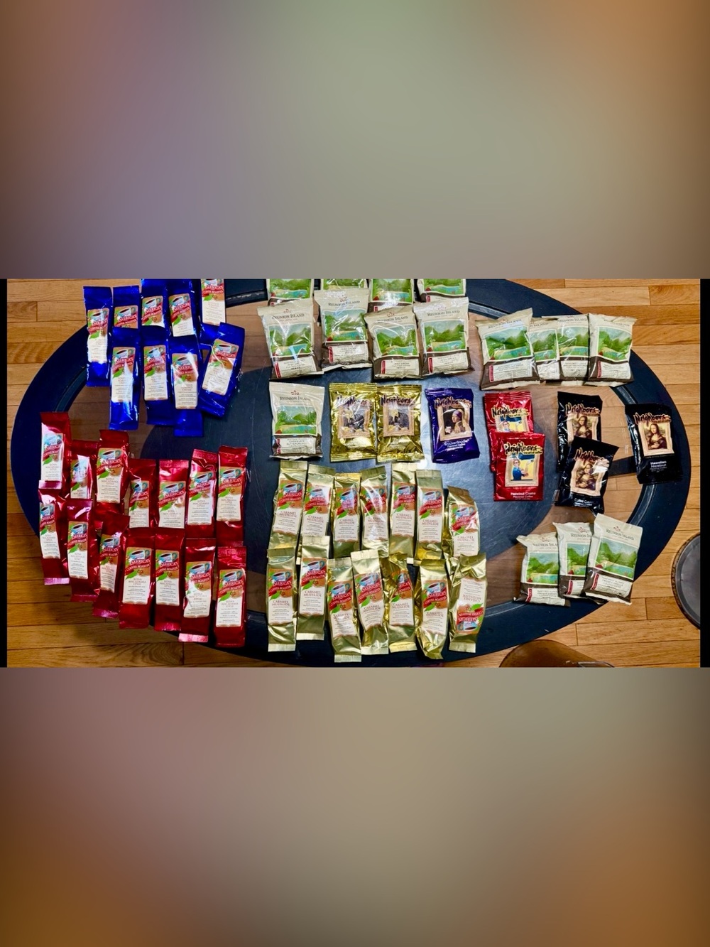 61 Bags of Flavored Reunion Island Coffee and America’s Coffee Roast....
